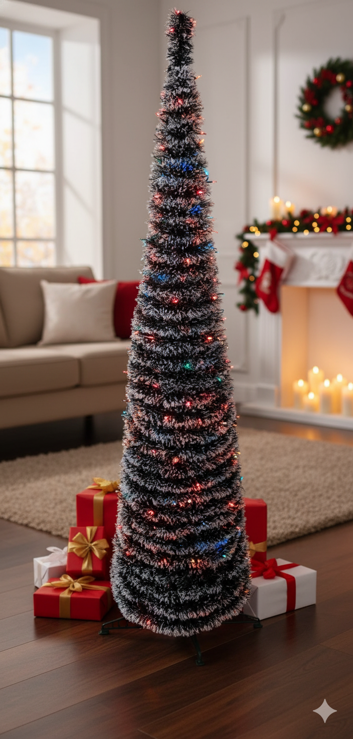 🎄 Árbol de Navidad Fácil de Armar + Luces LED de Regalo 🎁 ¡Decora en segundos! 🎅